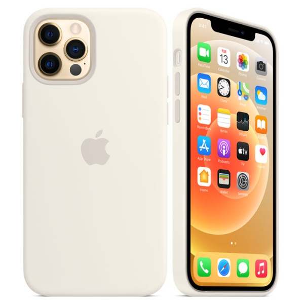 iPhone 12 Pro Max Silikon Case weiß mit MagSafe Apple original MHLED3ZM MHL53ZM online kaufen bestellen