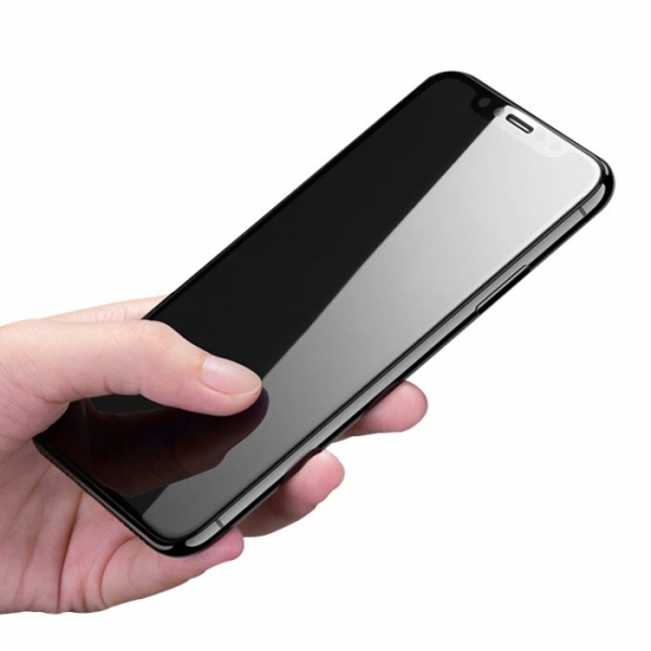 PRIVACY Panzerglas Displayschutzfolie für iPhone 5D schwarz in der Hand Handyzubehör online bestellen