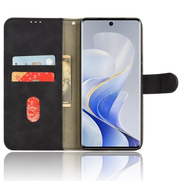 vivo V40 Klapptasche in schwarz innen online kaufen bestellen