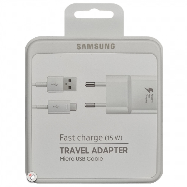 Ladegerät 2A mit Micro-USB Kabel Samsung EP-TA20EWEUGWW Box vorne Handyshop Linz kaufen online bestellen