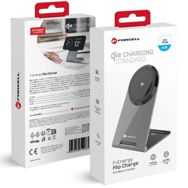 MagSafe Tischladegerät Forcell Flip Charge 15W Verpackung Zubehör online kaufen MagSafe Tischladegerät Forcell Flip Charge 15W Verpackung Zubehör online kaufen