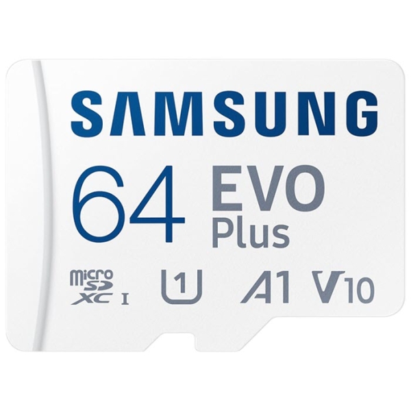 Samsung EVO Plus microSDXC Speicherkarte 64 Gigabyte UHS-I U1 V10 A1 Handyzubehör online kaufen bestellen