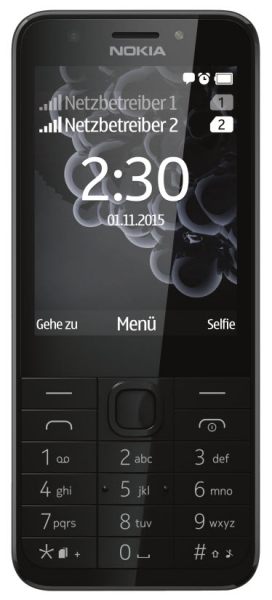 Nokia 230 Dual Dark Silver vorne Handyshop Linz MobileWorld kaufen