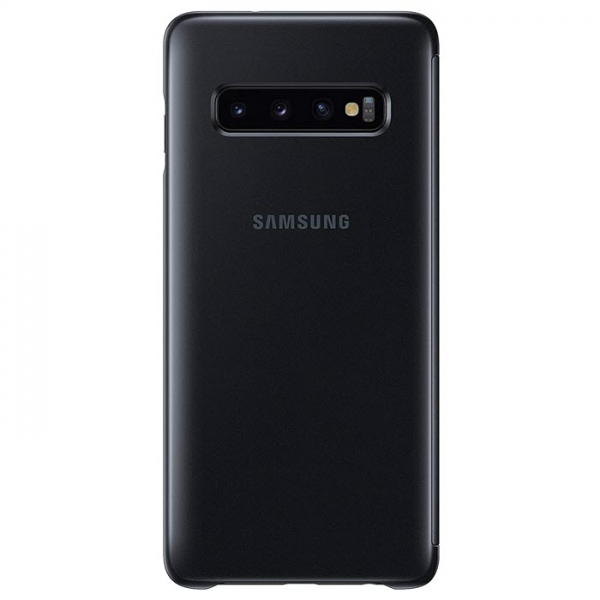 CLEAR View Cover für Samsung Galaxy S10 in schwarz EF-ZG973 hinten Handyshop online bestellen