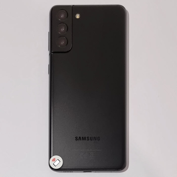 Samsung Galaxy S21 Plus 128 Gigabyte Phantom Black neuwertig hinten Handyshop online bestellen