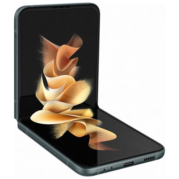 Samsung Galaxy Z Flip 3 5G 128 Gigabyte Green halb aufgeklappt NEU Handyshop Linz kaufen Samsung Galaxy Z Flip 3 5G 128 Gigabyte Green halb aufgeklappt NEU Handyshop Linz kaufen