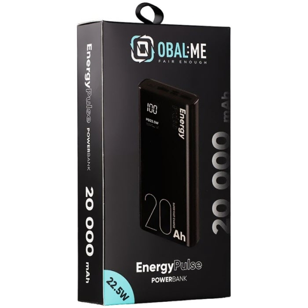 Schnelllade Powerbank OBAL:ME EnergyPulse QC PD Power Delivery 20000 mAh Verpackung vorne Online-Handyshop kaufen Schnelllade Powerbank OBAL:ME EnergyPulse QC PD Power Delivery 20000 mAh Verpackung vorne Online-Handyshop kaufen