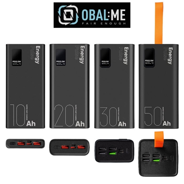 Schnelllade Powerbank OBAL:ME EnergyPulse QC PD Power Delivery 10000 20000 30000 50000 mAh Online-Handyshop kaufen Schnelllade Powerbank OBAL:ME EnergyPulse QC PD Power Delivery 10000 20000 30000 50000 mAh Online-Handyshop kaufen