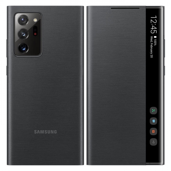 Smart Clear View Cover Galaxy Note 20 Ultra EF-ZN985CBE schwarz vorne Handyshop Linz kaufen