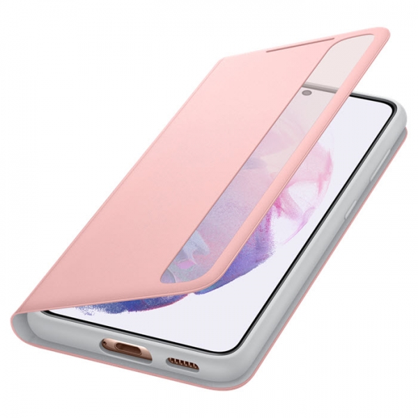 Smart Clear View Cover für Samsung Galaxy S21 in pink EF-ZG991CPE offen Handyzubehör Linz kaufen