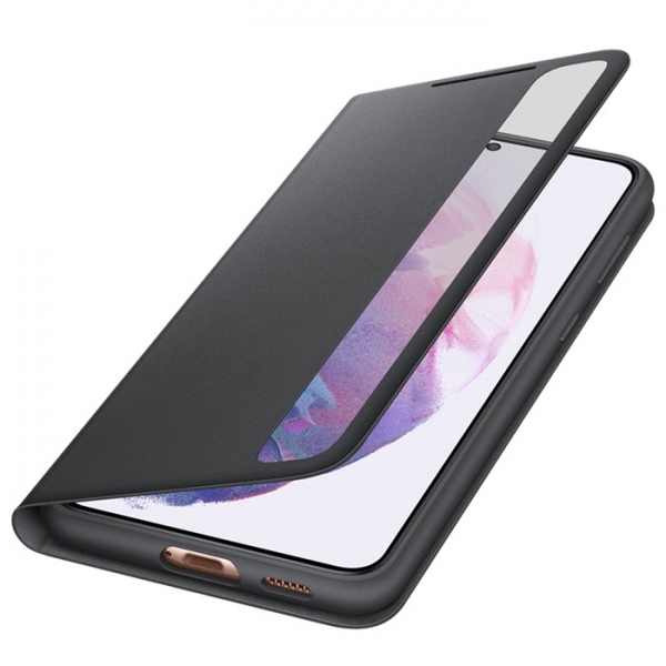 Smart Clear View Cover für Samsung Galaxy S21 Plus in schwarz EF-ZG996CBE offen Handyzubehör Linz kaufen