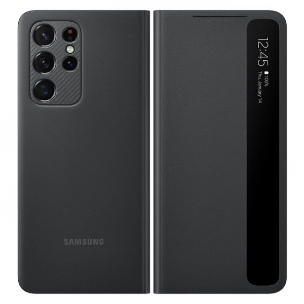 Smart Clear View Cover für Samsung Galaxy S21 Ultra in schwarz EF-ZG998CBE Handyshop Linz kaufen