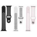 Apple Watch Sportarmband Double Silicone schwarz weiß pink TACTICAL Handyshop Linz kaufen